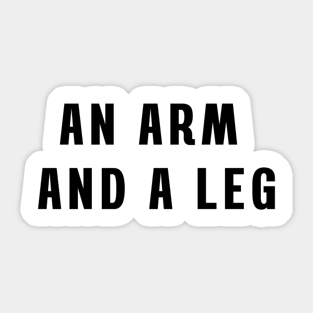 An arm and a leg Sticker by Puts Group